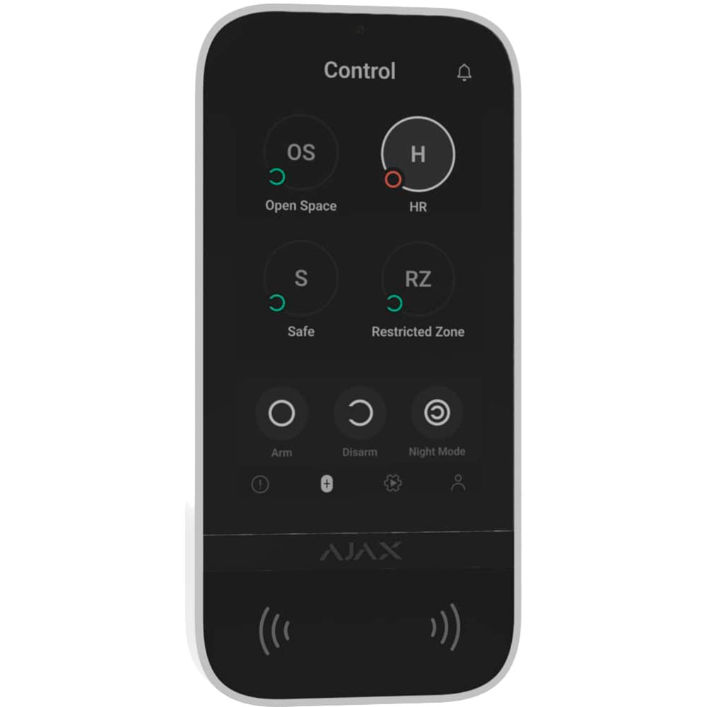 В Фокстрот Пульт управления AJAX KeyPad TouchScreen White (000034514)