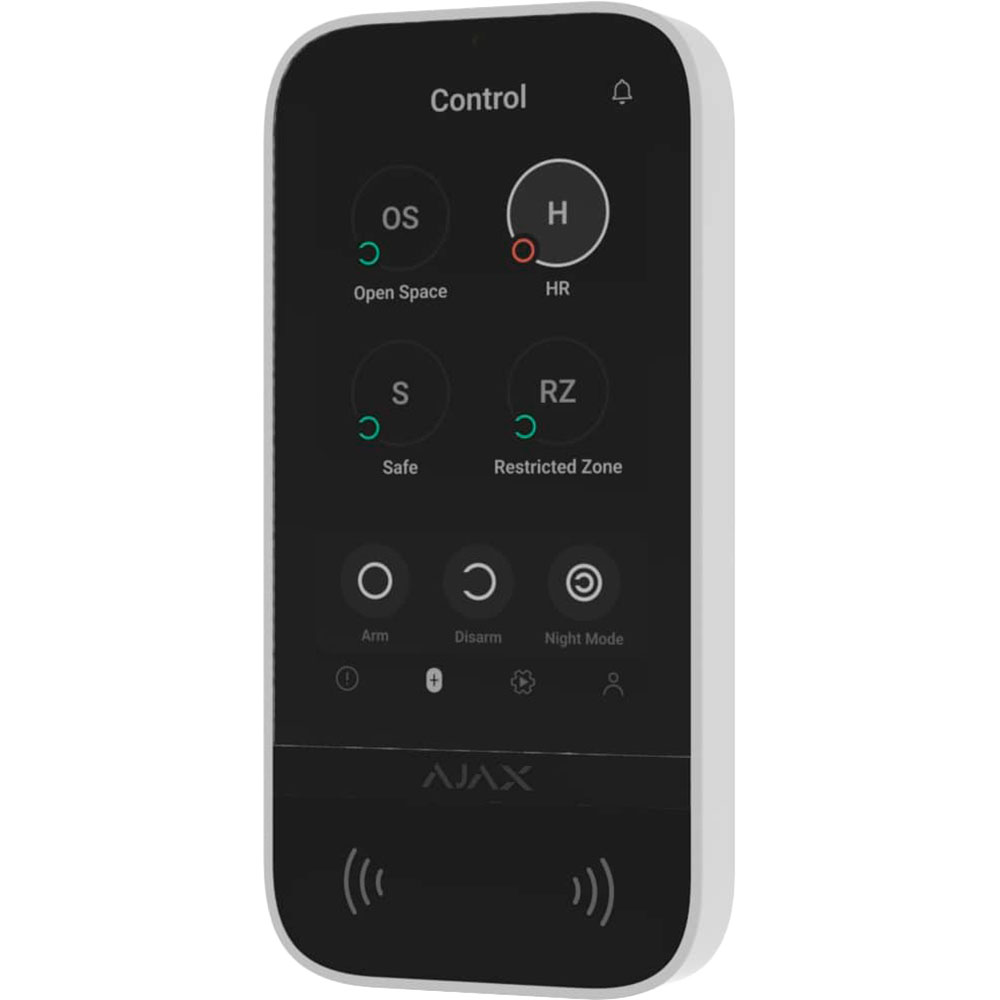 В інтернет магазині Пульт керування AJAX KeyPad TouchScreen White (000034514)