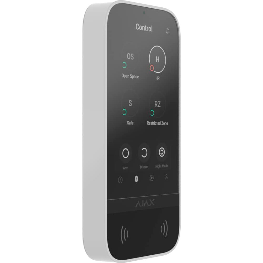 Фото 17 Пульт керування AJAX KeyPad TouchScreen White (000034514)