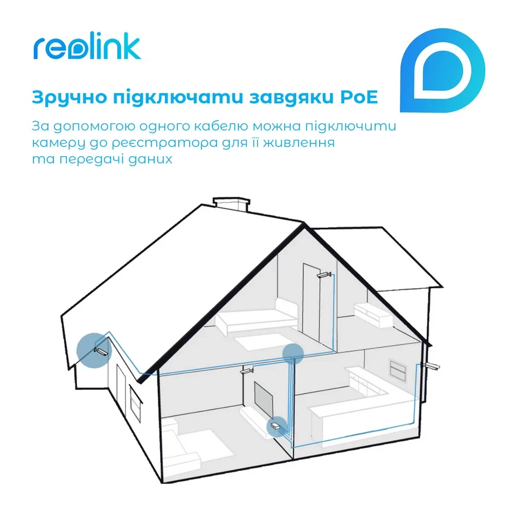 Мережевий відеореєстратор REOLINK RLN16-410 Макс. к-сть підключених до хабу камер 16