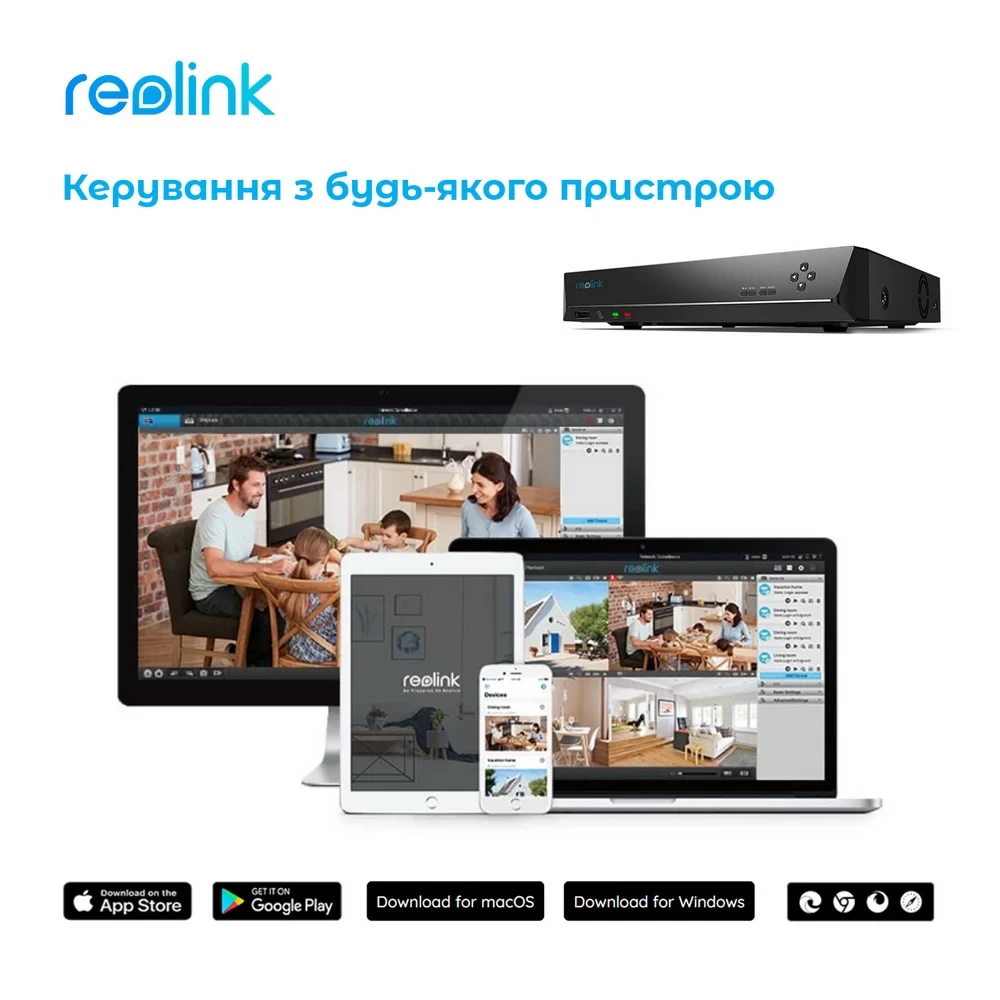 Сетевой видеорегистратор REOLINK RLN16-410 Подключение проводное