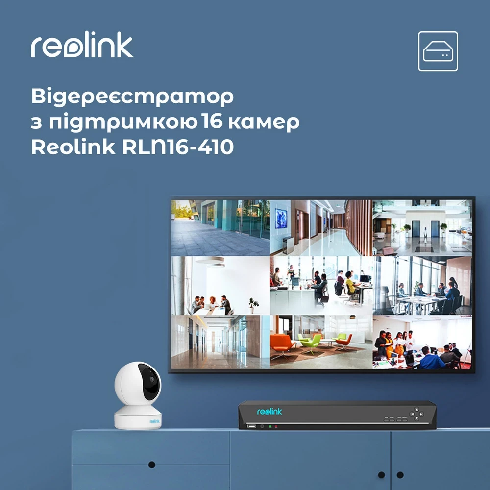 Мережевий відеореєстратор REOLINK RLN16-410 Тип мережевий відеореєстратор