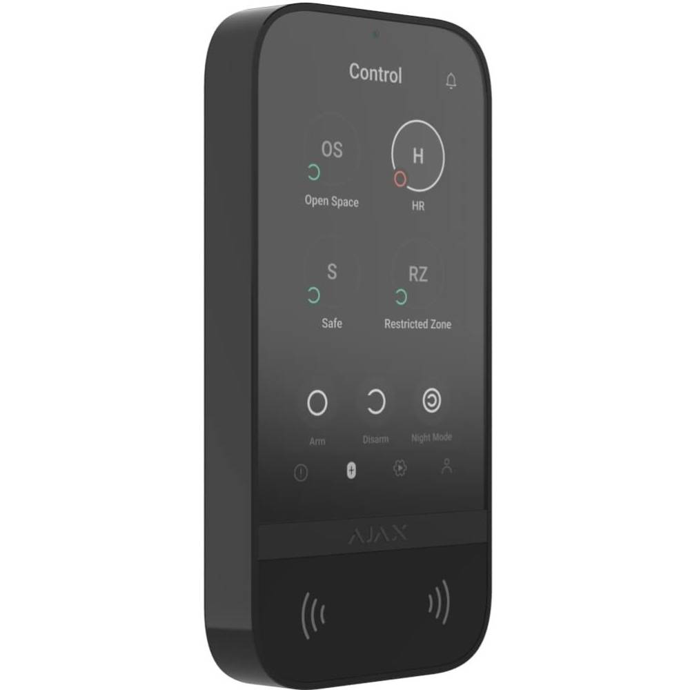 Фото Беспроводная клавиатура Ajax KeyPad TouchScreen Black (000034513)