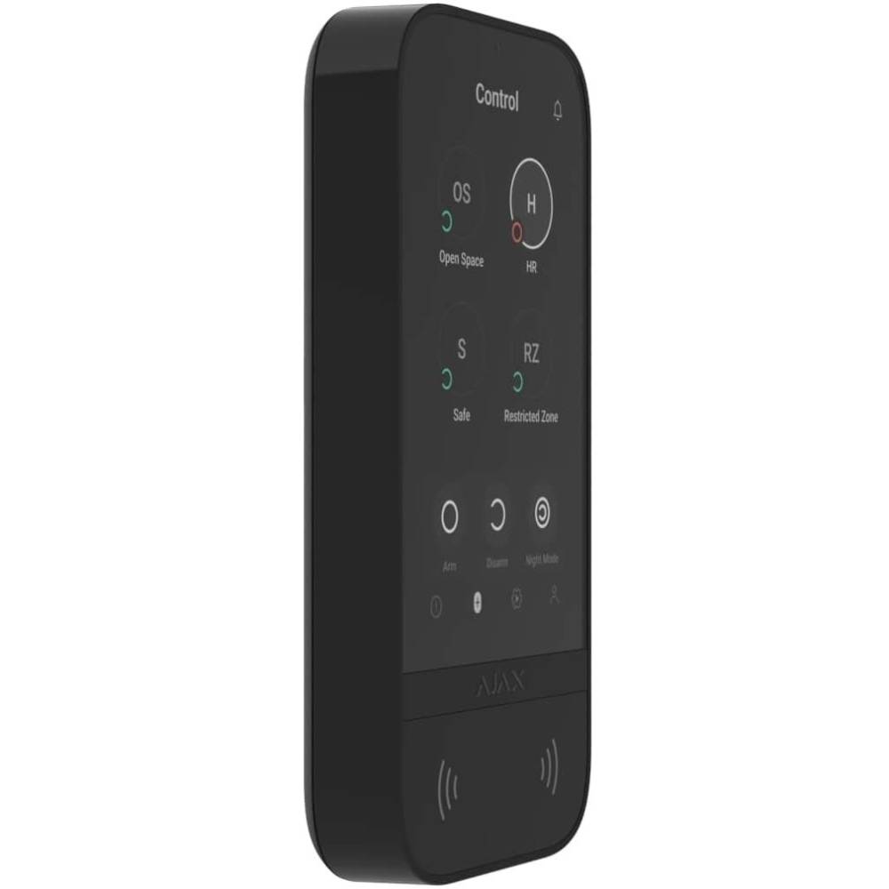 Внешний вид Беспроводная клавиатура Ajax KeyPad TouchScreen Black (000034513)