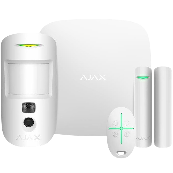 Комплект охоронної сигналізації AJAX HDR StarterKit Cam White (000052841)