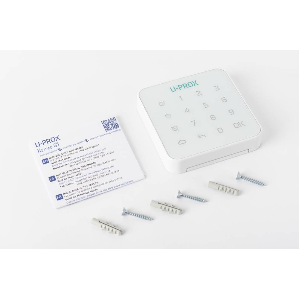 Фото Клавиатура U-PROX Keypad G1 White (FP000592-1)
