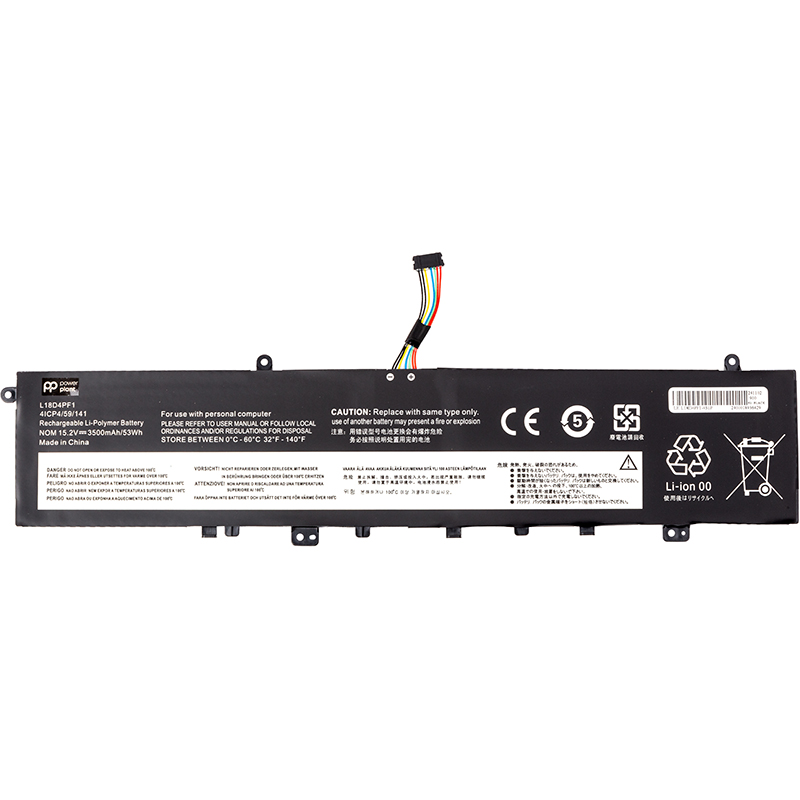 Аккумулятор POWERPLANT для ноутбуков LENOVO Yoga 9-15IMH5 L18D4PF1 15.2V 3500 mAh (NB482436)