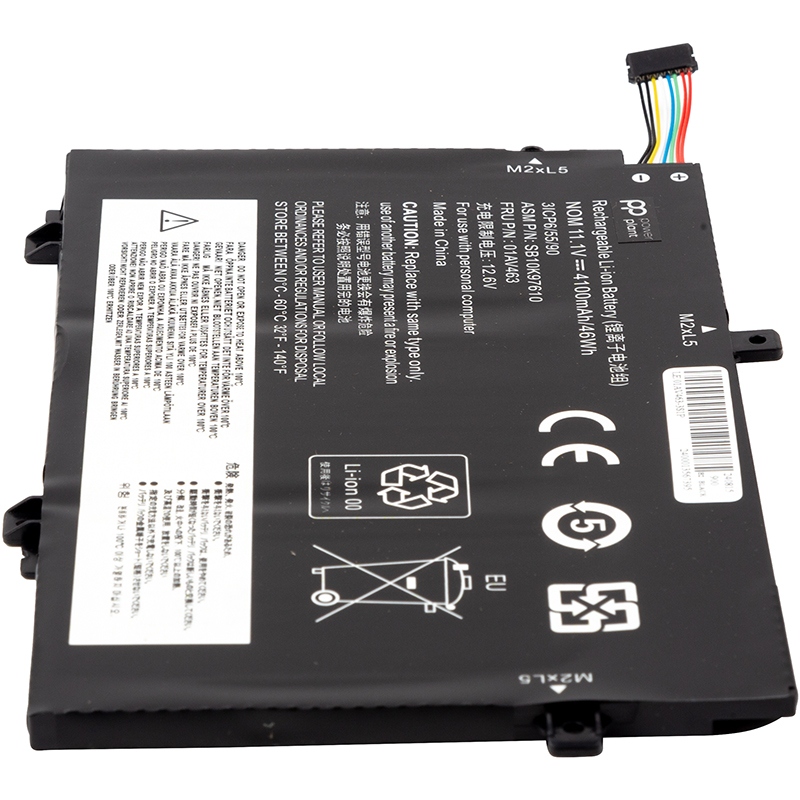 Акумулятор для ноутбуків LENOVO ThinkPad L480 (01AV463) 11.1V 4100mAh (NB482337) Тип акумулятора Li-ion