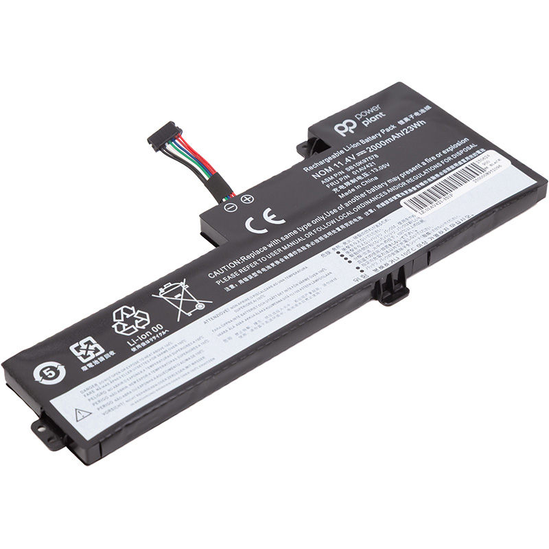 Акумулятор для ноутбуків Lenovo ThinkPad T480 (01AV421) 11.4V 2000mAh (NB481194) Тип сумісний