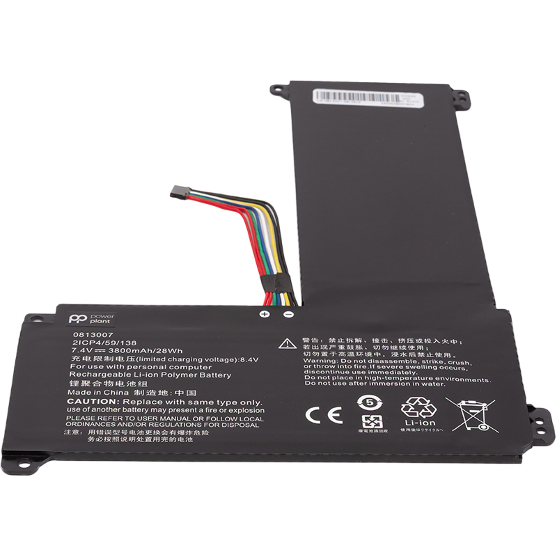 Аккумулятор POWERPLANT для ноутбуков Lenovo IdeaPad 120S (0813007) 7.4V 3800mAh (NB482719) Тип аккумулятора Li-Pol