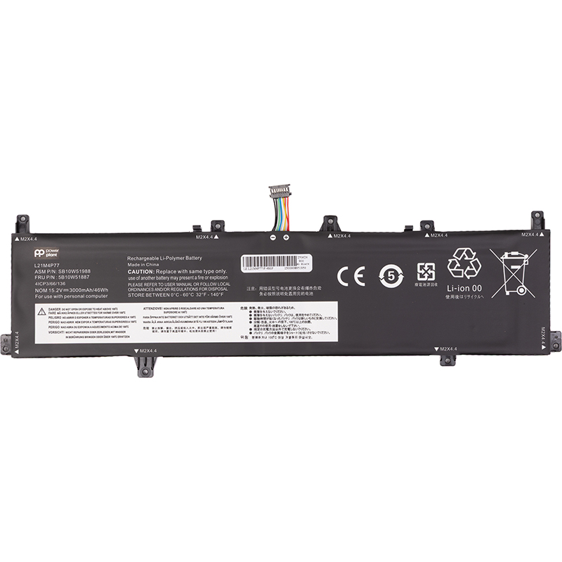 Аккумулятор POWERPLANT для ноутбуков Lenovo ThinkPad Z16 1st Gen (2022) (L21M4P77) 15.2V 3000mAh (NB482733)