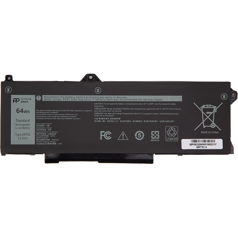 Акумулятор для ноутбуків DELL Latitude 5421 GRT01 15.2V 4000mAh (NB442188)