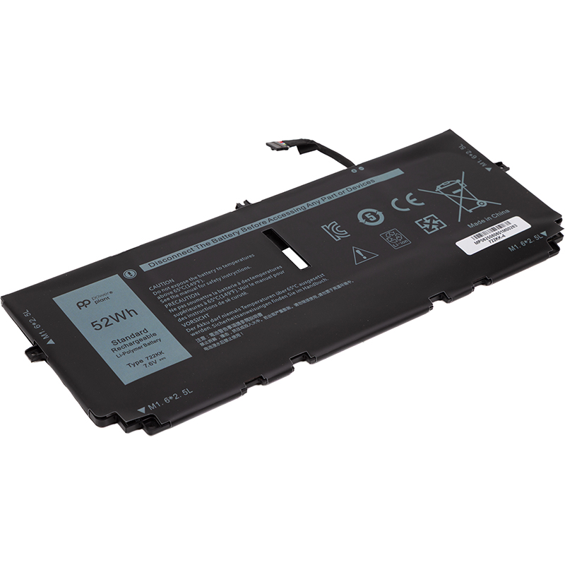 Аккумулятор POWERPLANT для ноутбуков DELL XPS 13 9300 Series 722KK 7.6V 52Wh (NB442195) Тип совместимый