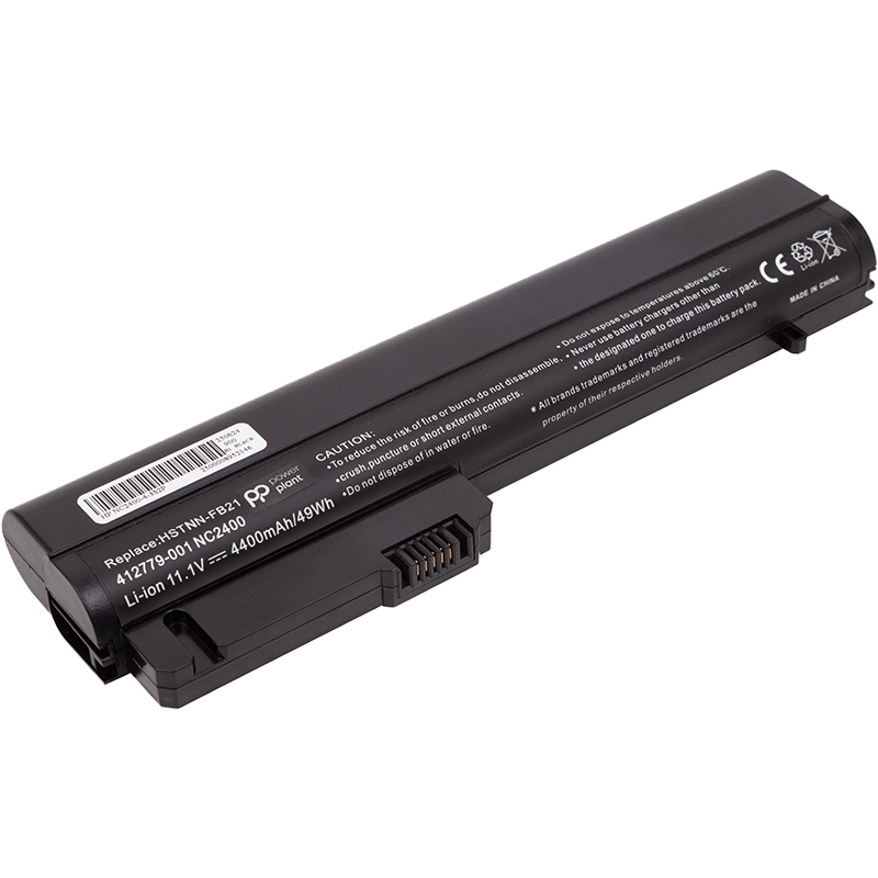 Акумулятор для ноутбуків HP EliteBook 2530p (HSTNN-FB21) 11.1V 4400mAh (NB460380) Тип сумісний