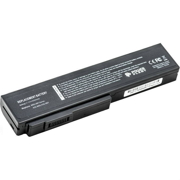 Акумулятор POWERPLANT для ноутбуків ASUS M50 A32-M50, AS M50 3S2P 11.1 V 5200 mAh (NB00000104)