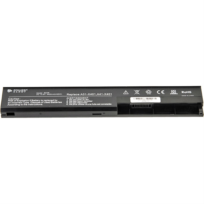 

Аккумулятор POWERPLANT для ноутбуков ASUS X401 ASX401LH, A32-X401 10.8V 4400 mAh (NB430239), ASUS X401 ASX401LH, A32-X401 10.8V 4400mAh