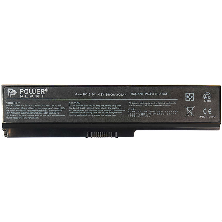 Акумулятор POWERPLANT для ноутбука TOSHIBA L750 (PA3817U-1BRS) 10.8 V 8800mAh (NB00000310)