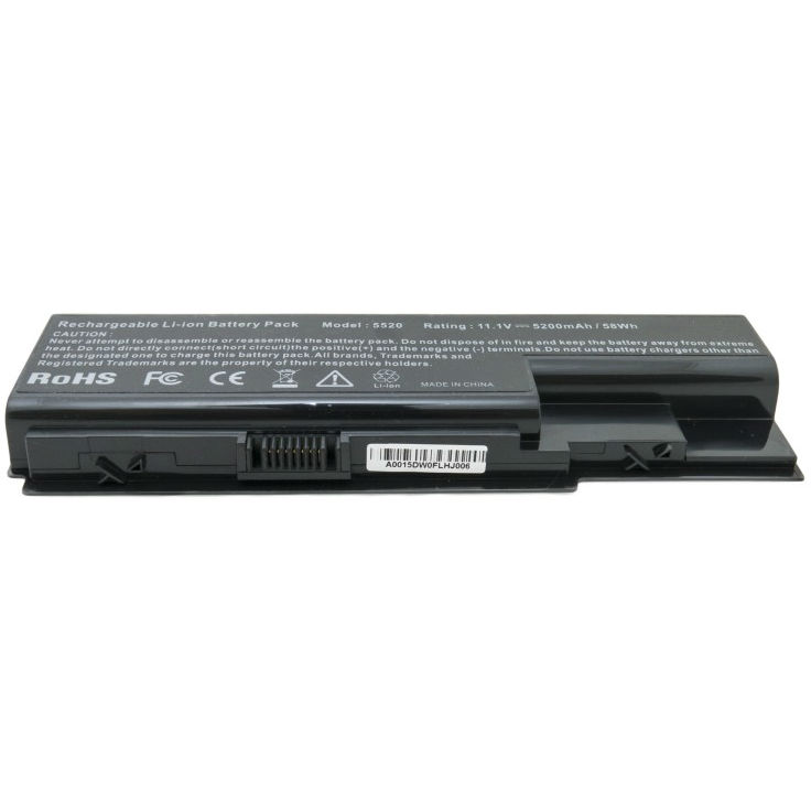 Аккумулятор EXTRADIGITAL для ноутбуков Acer Aspire 5520 (AS07B31) 11.1 V 5200 mAh (BNA3911) Емкость 5200