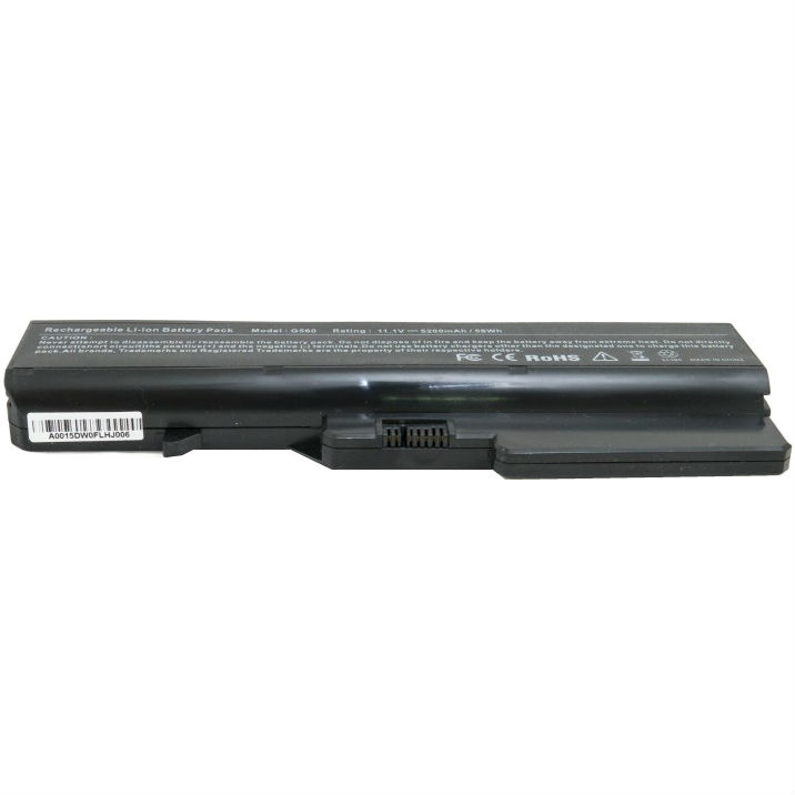 Акумулятор EXTRADIGITAL для ноутбуків Lenovo G560 11.1 V 5200 mAh (BNL3954) Ємність 5200