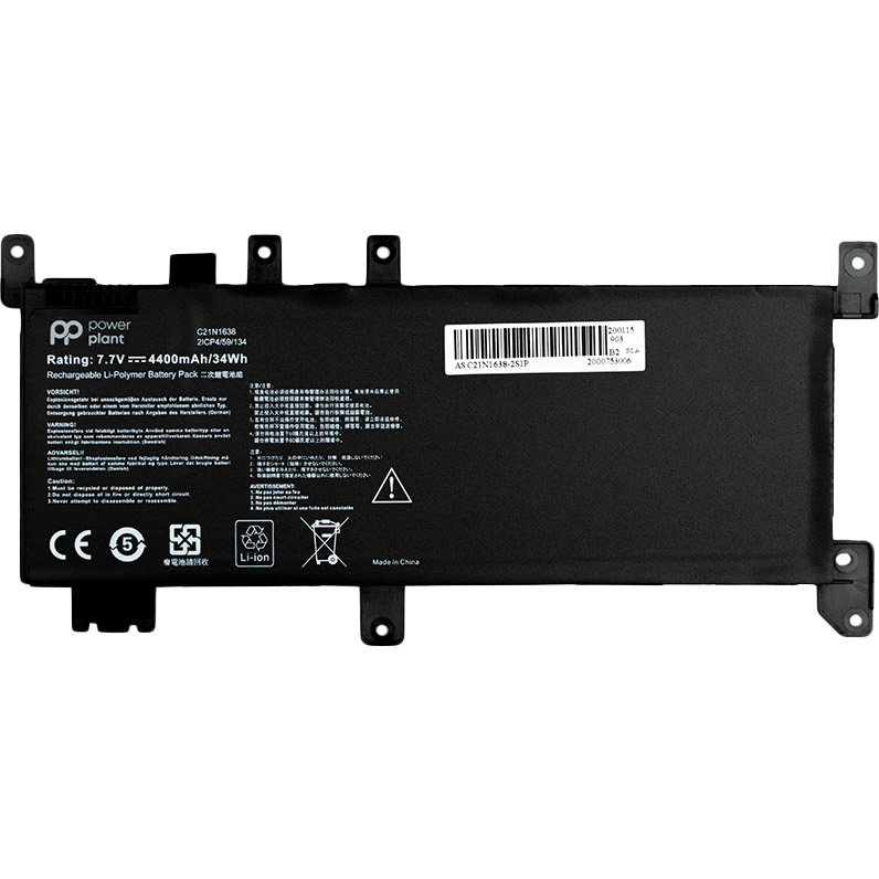 Акумулятор POWERPLANT для ноутбуків ASUS VivoBook A480U (C21N1638) 7.7 V 4400 mAh (NB431076)