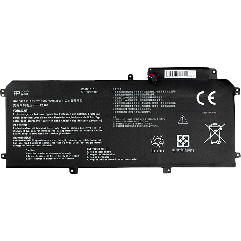 

Аккумулятор POWERPLANT для ноутбуков Asus Zenbook UX330 (C31N1610) 11.55V 3000mAh (NB431168), Asus Zenbook UX330 (C31N1610) 3000mAh (NB431168)