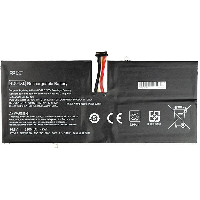 Аккумулятор PowerPlant для ноутбуков HP Envy Spectre XT 13-2120TU (HD04XL) 14.8V 3200mAh (NB461363)