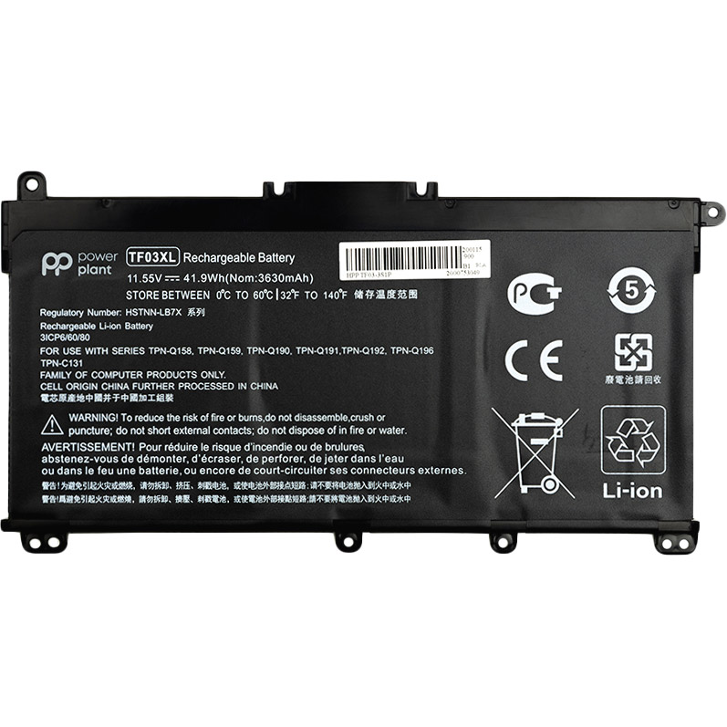 Аккумулятор PowerPlant для ноутбуков HP Pavilion 15-CD (TF03XL) 11.55V 41.9Wh (NB461394)