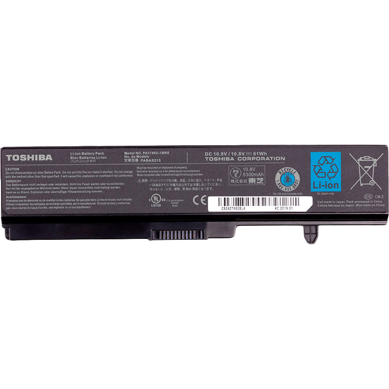 

Аккумулятор TOSHIBA для ноутбуков TOSHIBA Satellite T130 (PA3780U-1BRS, TA3780LH) 10.8V 5300mAh (NB510399), TOSHIBA Satellite T130 5300mAh original (NB510399)