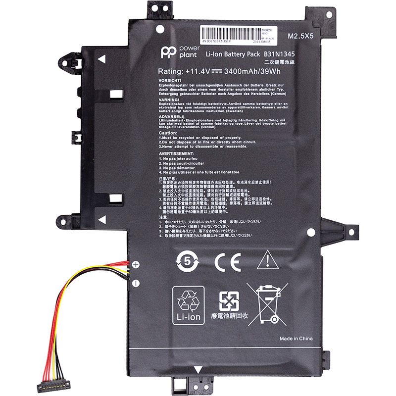 Акумулятор PowerPlant для ноутбуків ASUS Transformer Book Flip TP500L (B31N1345) 11.4 V 3400mAh (NB431373)