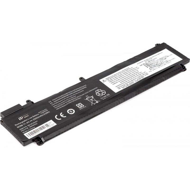 Аккумулятор PowerPlant для ноутбуков Lenovo Thinkpad T460s 00HW022 11.4 В 2000 мАч (NB481118) Тип совместимый