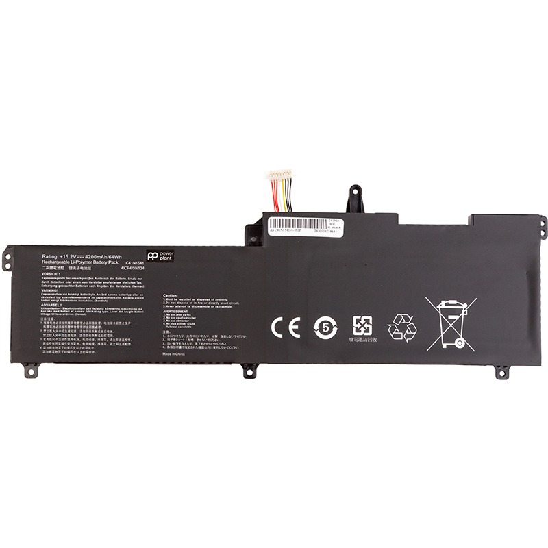 Акумулятор POWERPLANT для ASUS ROG Strix GL702V C41N1541 15.2V 4200mAh (NB431892)