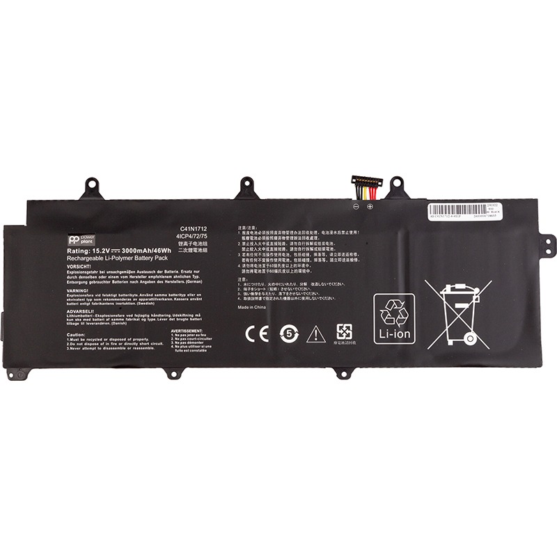 Аккумулятор POWERPLANT для ASUS ROG Zephyrus C41N1712 15.2V 3000mAh (NB431908)