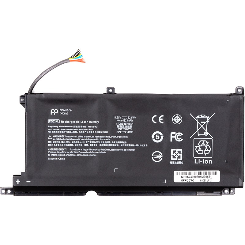 Акумулятор POWERPLANT для HP Pavilion Gaming 15-DK Series PG03XL 4323mAh (NB462117)