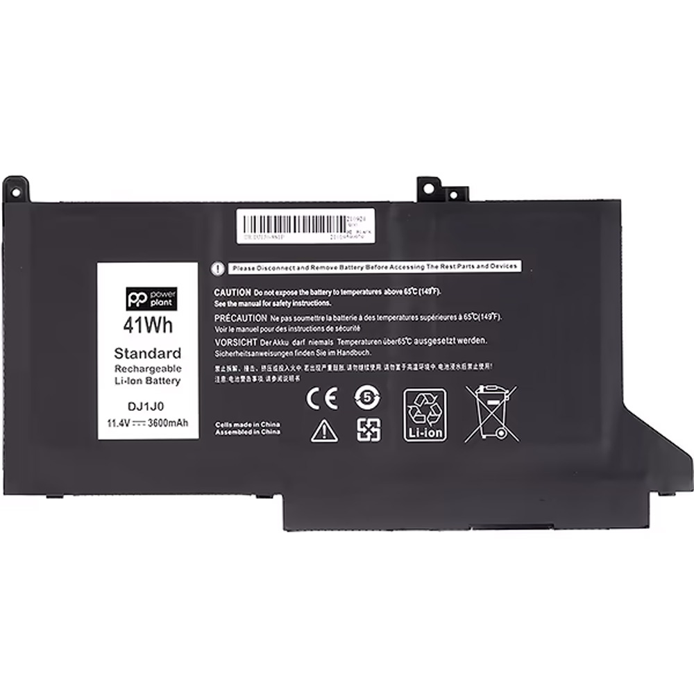 Аккумулятор POWERPLANT для DELL Latitude 7280 (DJ1J0) 11.4V 3600mAh (NB441488)