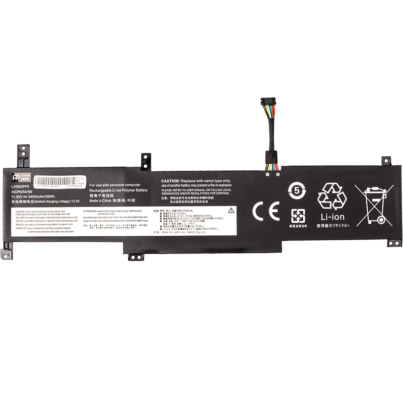 Аккумулятор POWERPLANT для ноутбуков LENOVO IdeaPad 3 L20M3PF0 11.55V 3400 mAh (NB482351)