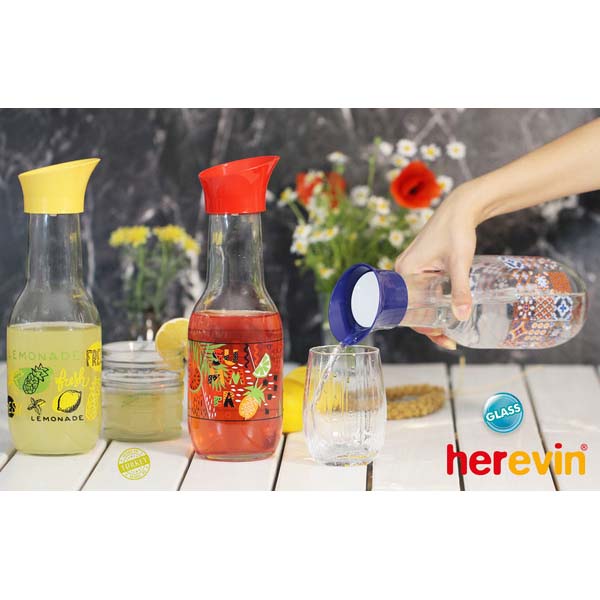 Бутылка для воды HEREVIN Lemonade 1 л (111652-002) Объем 1000