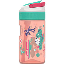 Бутылка для воды KAMBUKKA 400 мл. Lagoon Kids Cactus Gekko Pink (11-04037)