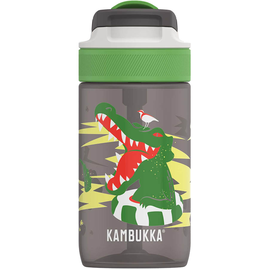 Пляшка для води KAMBUKKA 400 мл Lagoon Kids Crazy Crocodile Gray (11-04040) Тип дитяча