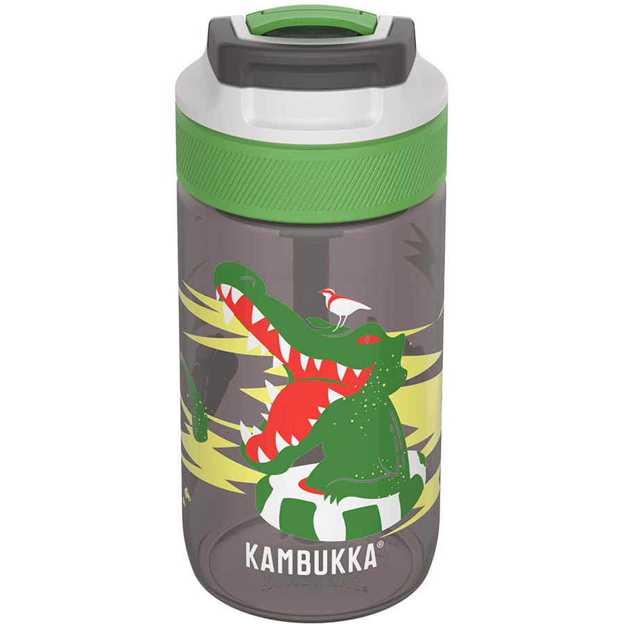 Пляшка для води KAMBUKKA 400 мл Lagoon Kids Crazy Crocodile Gray (11-04040) Матеріал пляшки тритан
