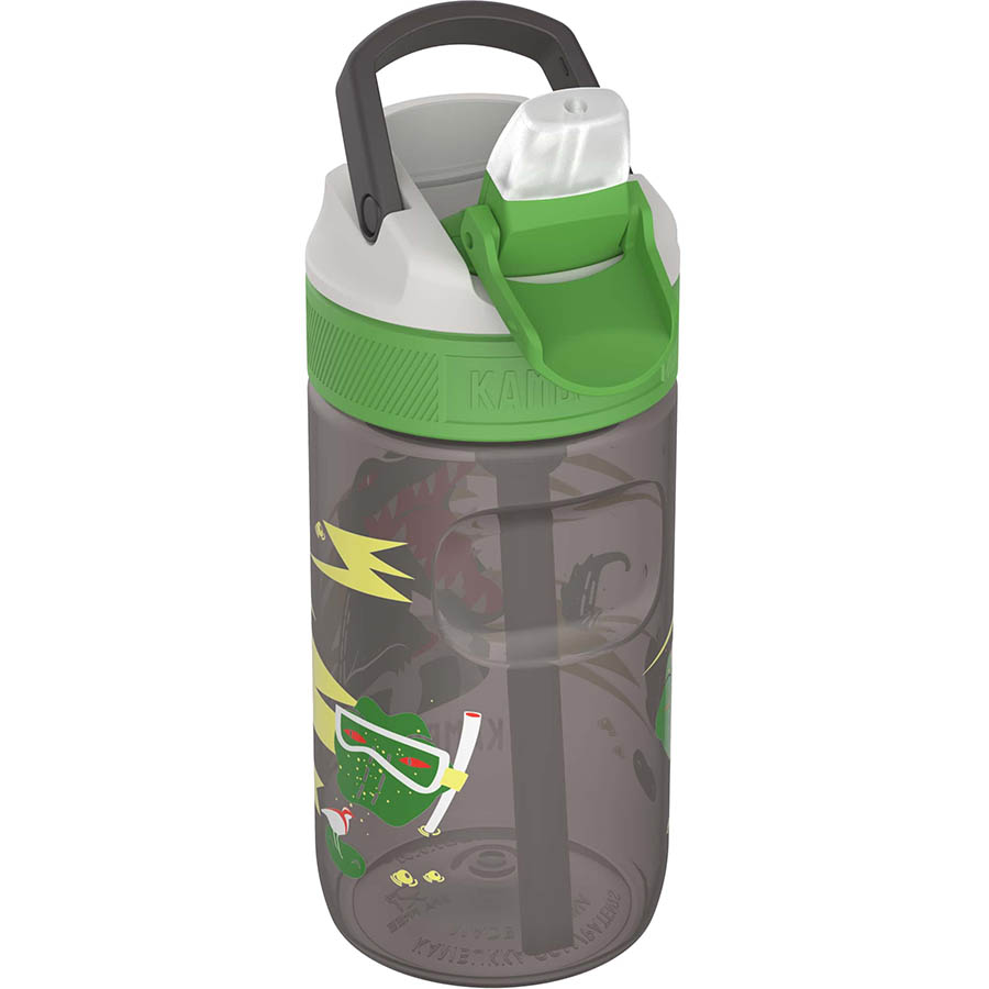 Пляшка для води KAMBUKKA 400 мл Lagoon Kids Crazy Crocodile Gray (11-04040) Матеріал кришки пластик