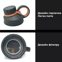 Бутылка для воды CASNO 1 л Black (KXN-1236_Black)