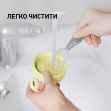 Пляшка для води BUYDEEM Portable Glass Straw Bottle 500мл Mellow Yellow (CD1017-MY)