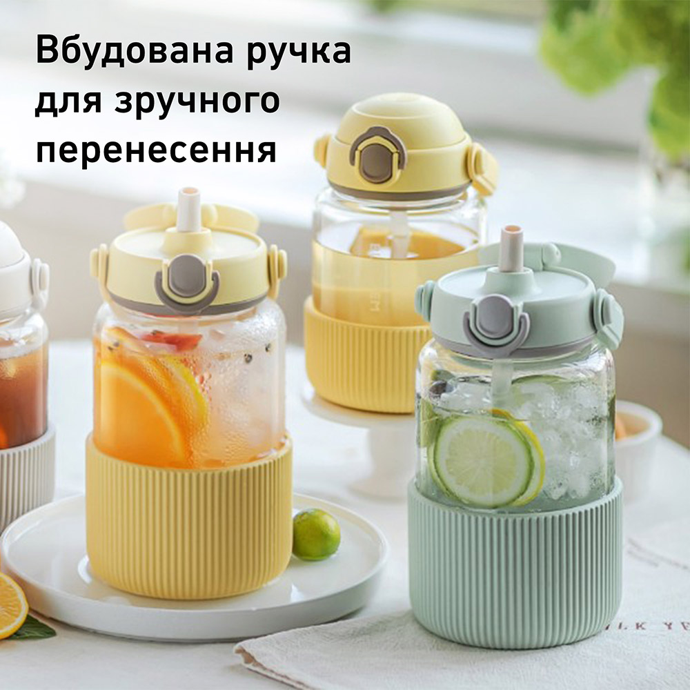 Зовнішній вигляд Пляшка для води BUYDEEM 800 мл Cozy Greenish (DG78-CG)