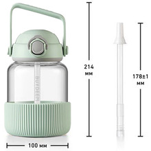 Пляшка для води BUYDEEM 800 мл Cozy Greenish (DG78-CG)