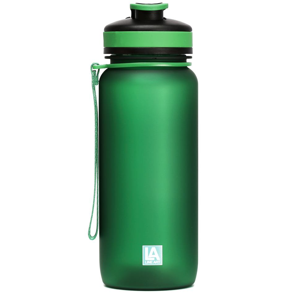 Бутылка для воды LINE ART Flores 650 мл Green (60014218LA-04) Объем 650