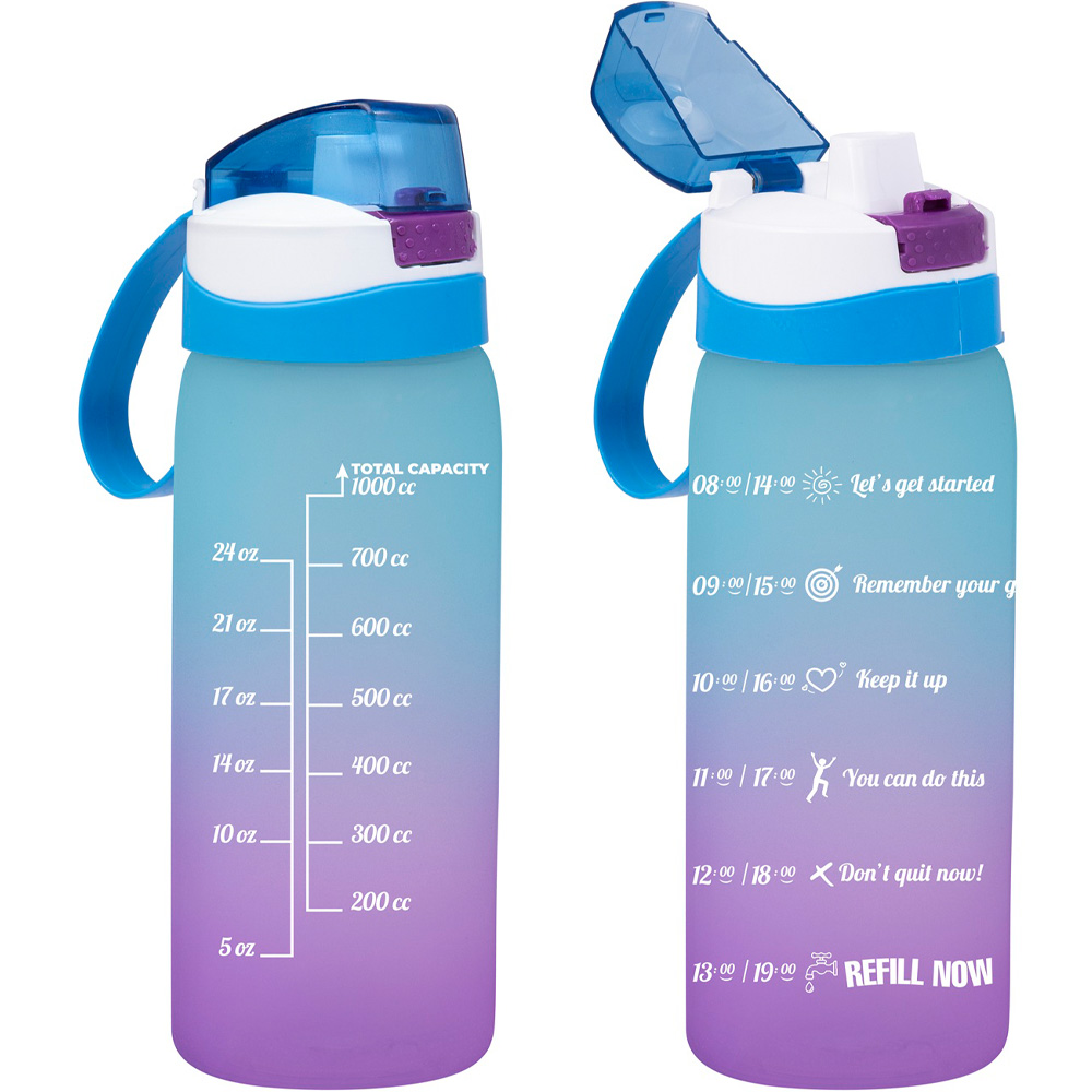 Пляшка для води HEREVIN PC-Double Coloured 1 л Blue (161646-160) Тип спортивна