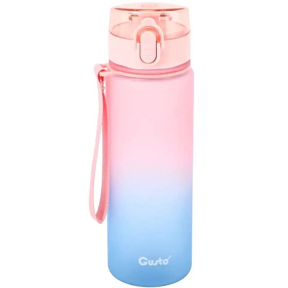 Пляшка для води GUSTO STEP 450мол Pink (GT-699008-450)