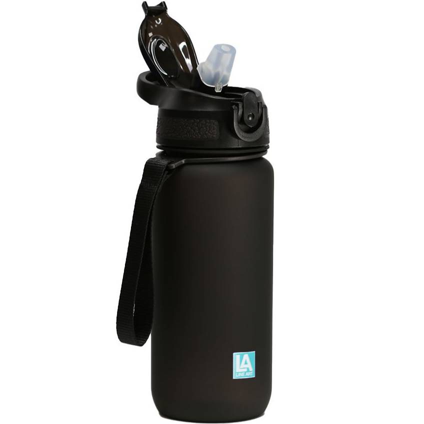 Пляшка для води LINE ART Merlo 600 мл Black (60013818LA-01) Об'єм 600