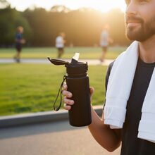 Пляшка для води LINE ART Merlo 600 мл Black (60013818LA-01)