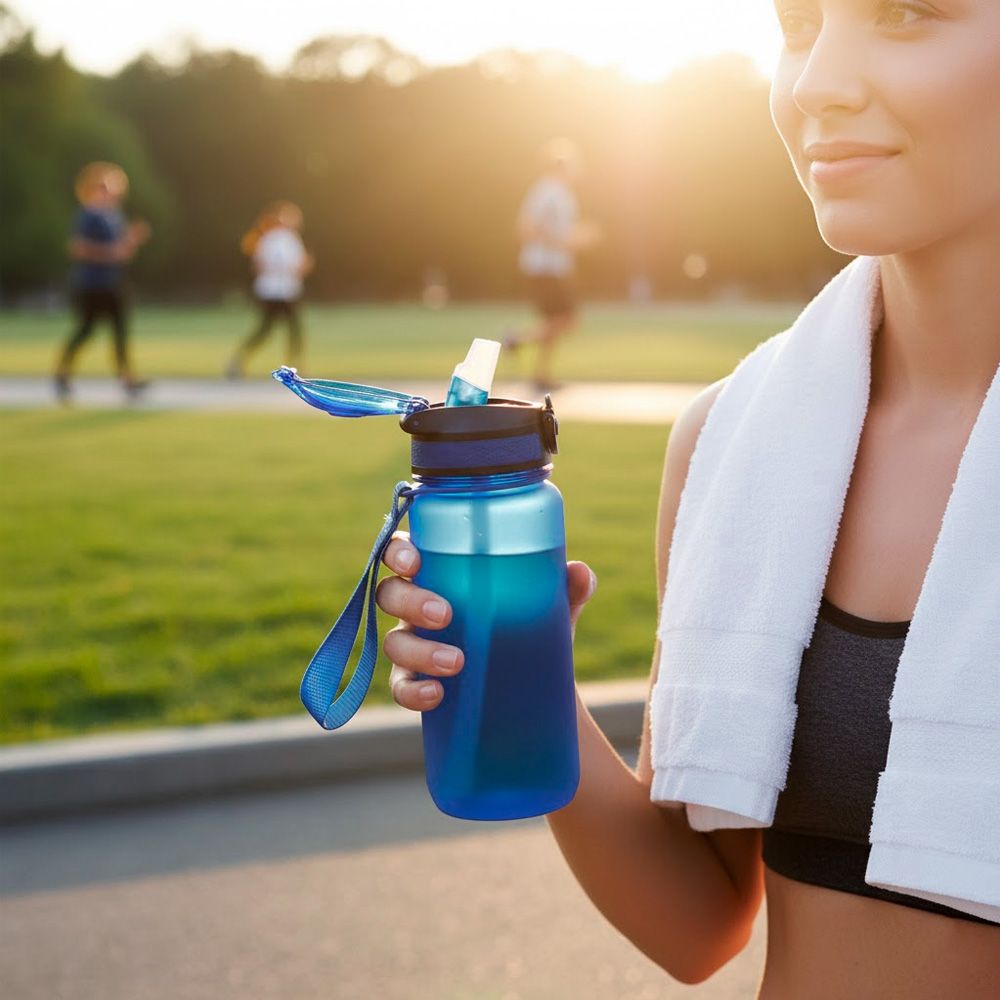 Зовнішній вигляд Пляшка для води LINE ART Merlo 600 мл Blue (60013818LA-03)